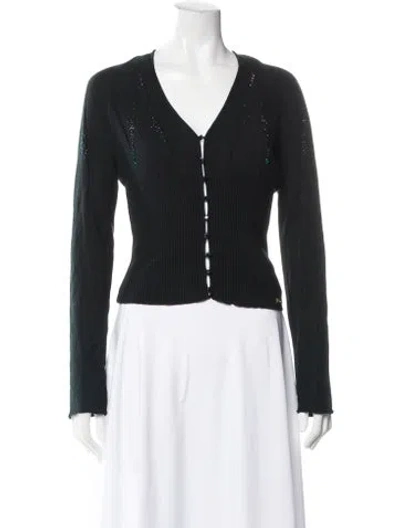 Pre-owned Roberto Cavalli Vintage 2003 Button-up Top In Black