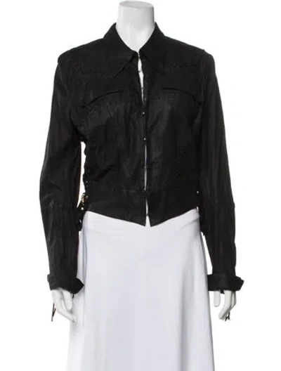 Pre-owned Roberto Cavalli Vintage 2003 Jacket In Black