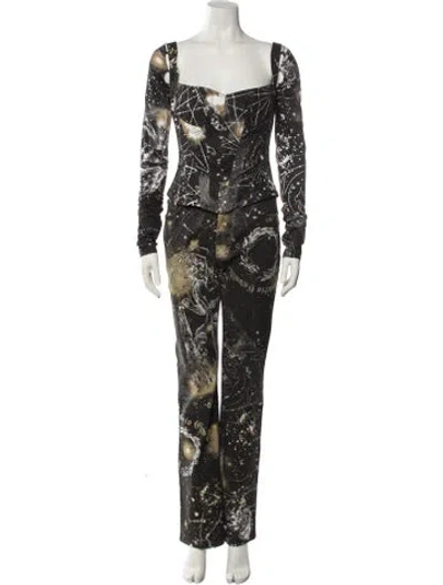 Pre-owned Roberto Cavalli Vintage 2003 Pant Set In Black