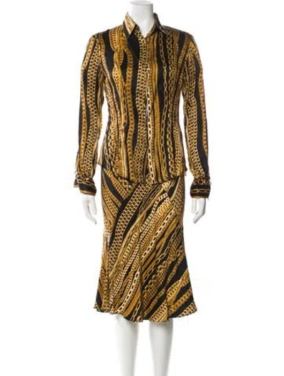 Pre-owned Roberto Cavalli Vintage 2003 Skirt Set In Multi
