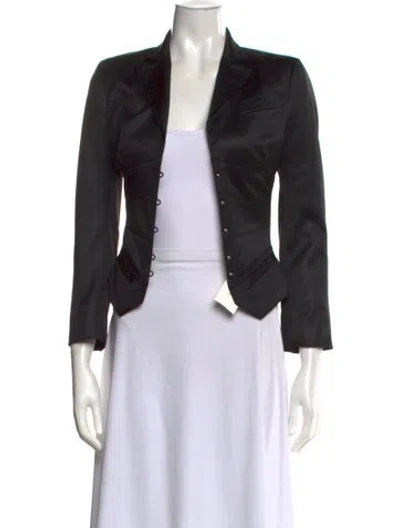 Pre-owned Roberto Cavalli Vintage 2004 Blazer In Black