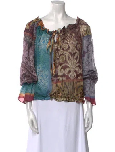 Pre-owned Roberto Cavalli Vintage 2004 Blouse