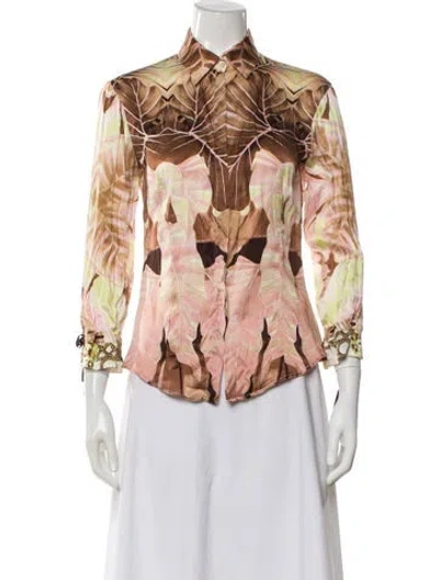 Pre-owned Roberto Cavalli Vintage 2004 Blouse In Multi