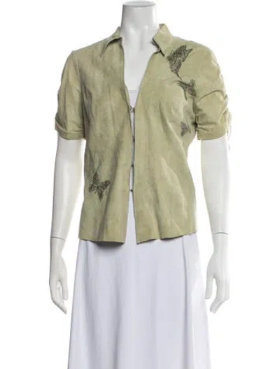 Pre-owned Roberto Cavalli Vintage 2004 Blouse In Neutrals