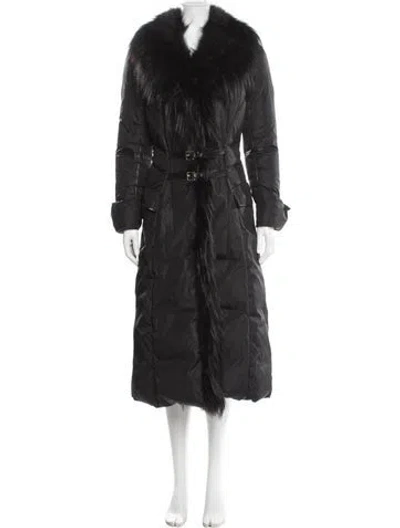 Pre-owned Roberto Cavalli Vintage 2004 Down Coat In Black