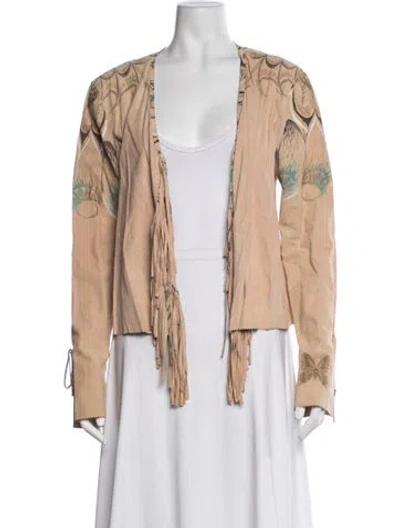 Pre-owned Roberto Cavalli Vintage 2004 Jacket In Neutrals