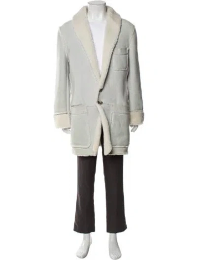Pre-owned Roberto Cavalli Vintage 2004 Overcoat In Blue