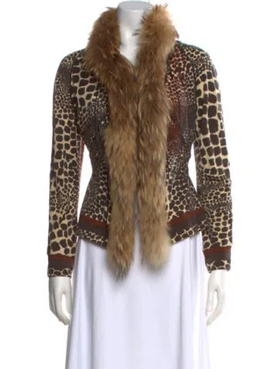 Pre-owned Roberto Cavalli Vintage 2004 Sweater In Brown