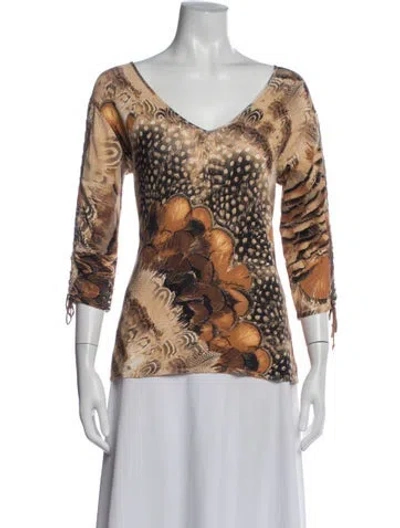 Pre-owned Roberto Cavalli Vintage 2004 Sweater In Neutral