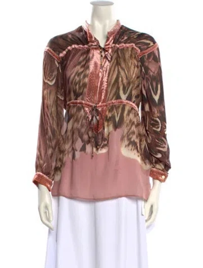 Pre-owned Roberto Cavalli Vintage 2005 Blouse In Multi
