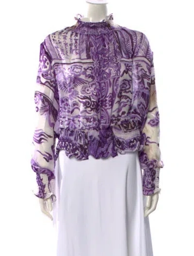 Pre-owned Roberto Cavalli Vintage 2005 Blouse In Multi