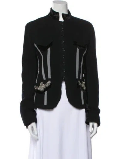 Pre-owned Roberto Cavalli Vintage 2005 Evening Jacket In Black