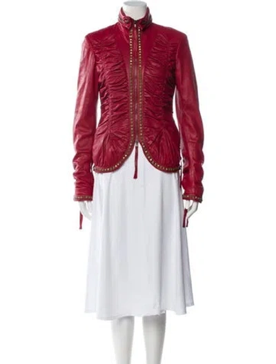 Pre-owned Roberto Cavalli Vintage 2005 Evening Jacket In Red