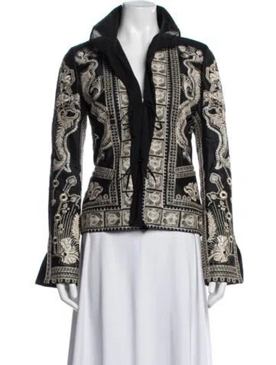 Pre-owned Roberto Cavalli Vintage 2005 Jacket In Black