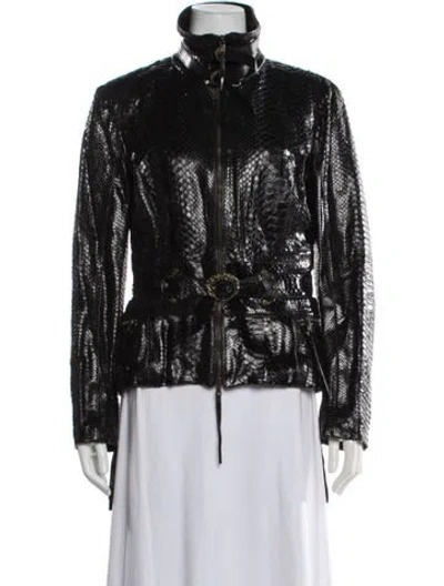 Pre-owned Roberto Cavalli Vintage 2005 Jacket In Black