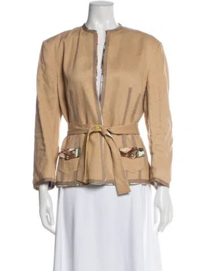 Pre-owned Roberto Cavalli Vintage 2005 Jacket In Neutral
