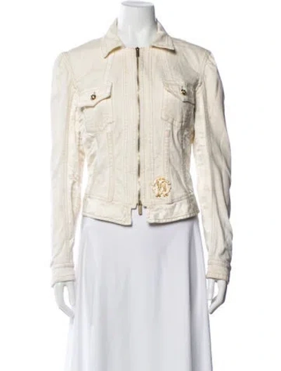 Pre-owned Roberto Cavalli Vintage 2005 Jacket In Neutral