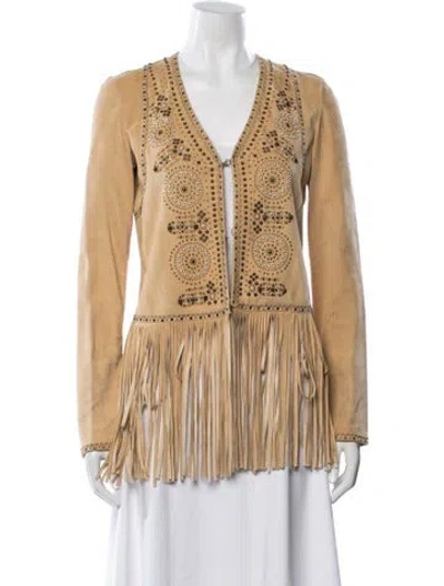 Pre-owned Roberto Cavalli Vintage 2005 Jacket In Neutrals