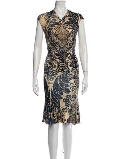 Pre-owned Roberto Cavalli Vintage 2005 Skirt Set In Blue