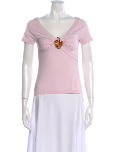 Pre-owned Roberto Cavalli Vintage 2005 T-shirt In Pink