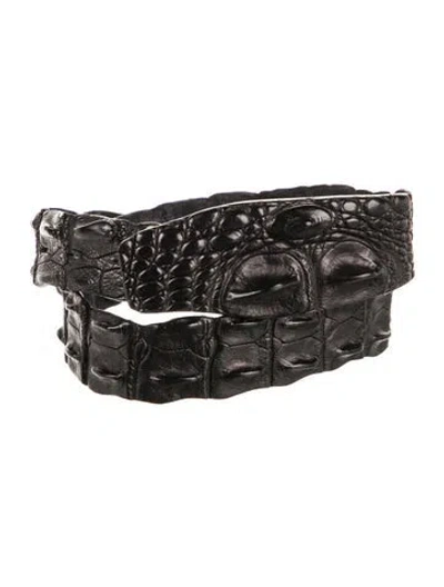 Pre-owned Roberto Cavalli Vintage 2005 Waist Belt In Black