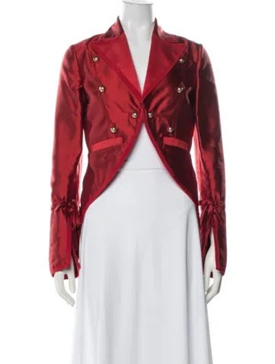Pre-owned Roberto Cavalli Vintage 2006 Blazer In Red