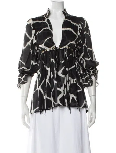 Pre-owned Roberto Cavalli Vintage 2006 Blouse In Multi