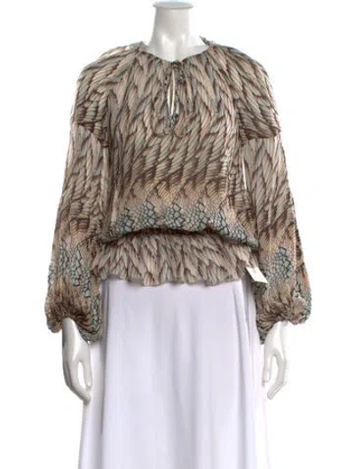 Pre-owned Roberto Cavalli Vintage 2006 Blouse In Neutral