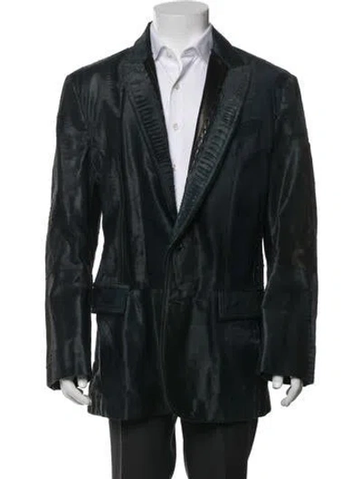Pre-owned Roberto Cavalli Vintage 2006 Jacket In Blue