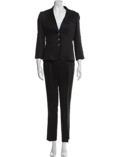 Pre-owned Roberto Cavalli Vintage 2006 Pantsuit In Black