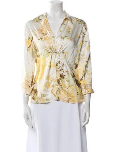 Pre-owned Roberto Cavalli Vintage 2007 Blouse In Multi