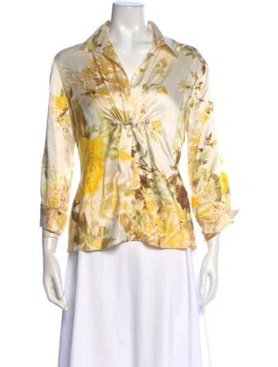 Pre-owned Roberto Cavalli Vintage 2007 Blouse In Multi