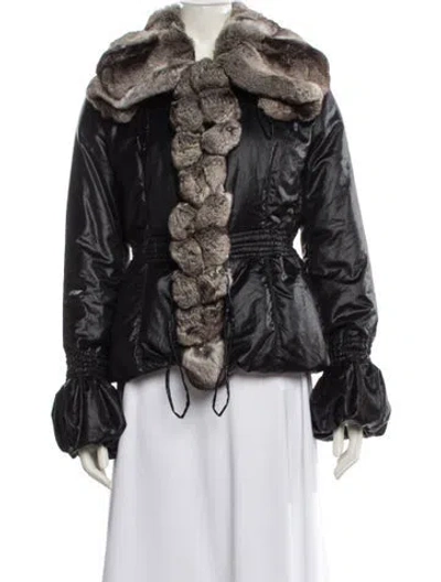 Pre-owned Roberto Cavalli Vintage 2007 Down Jacket In Black