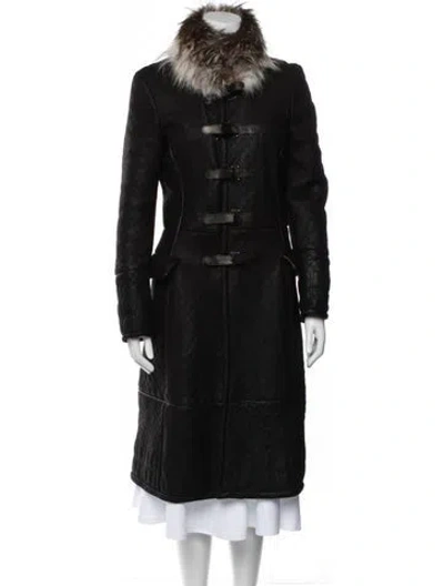 Pre-owned Roberto Cavalli Vintage 2007 Fur Coat In Brown