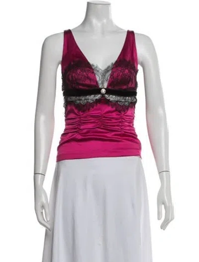 Pre-owned Roberto Cavalli Vintage 2007 Top In Pink