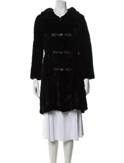 Pre-owned Roberto Cavalli Vintage 2008 Coat In Black