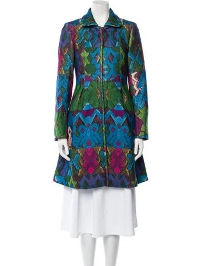 Pre-owned Roberto Cavalli Vintage 2008 Trench Coat In Multi
