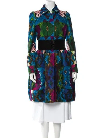 Pre-owned Roberto Cavalli Vintage 2008 Trench Coat In Multi