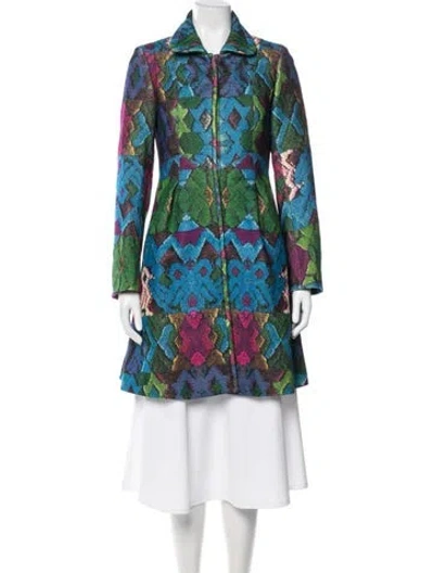 Pre-owned Roberto Cavalli Vintage 2008 Trench Coat In Multi