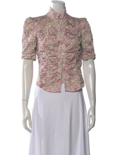 Pre-owned Roberto Cavalli Vintage 2009 Blouse In Purple