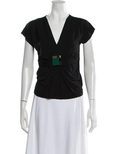 Pre-owned Roberto Cavalli Vintage 2009 Top In Black