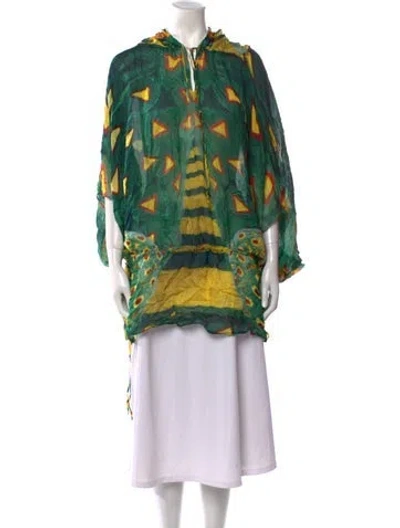 Pre-owned Roberto Cavalli Vintage 2009 Tunic In Green