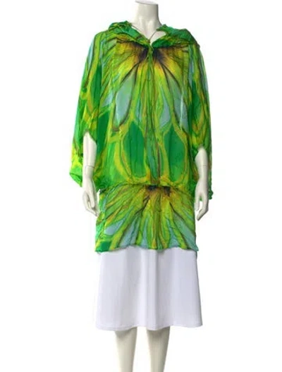 Pre-owned Roberto Cavalli Vintage 2009 Tunic In Green