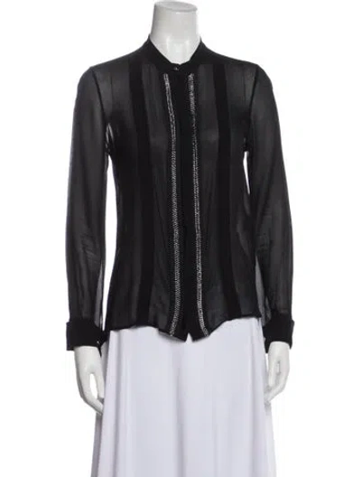 Pre-owned Roberto Cavalli Vintage 2010's Blouse In Black