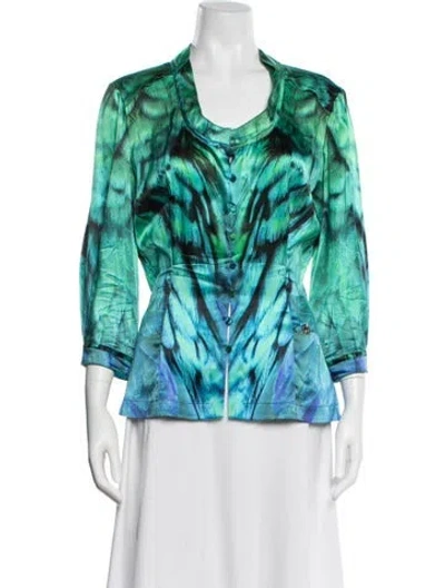 Pre-owned Roberto Cavalli Vintage 2010 Blouse In Multi