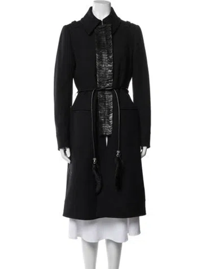 Pre-owned Roberto Cavalli Vintage 2010 Coat In Black