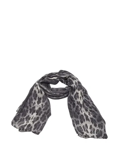 Pre-owned Roberto Cavalli Vintage 2023 Leopard-print Silk Scarf