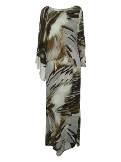 Pre-owned Roberto Cavalli Vintage Abstract-print Maxi Dress