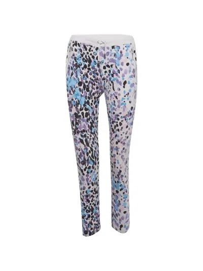 Pre-owned Roberto Cavalli Vintage Abstract-print Track Pants In White