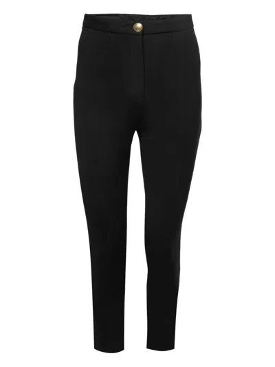 Pre-owned Roberto Cavalli Vintage Button-closure Trousers In Black